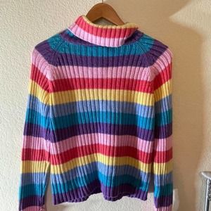 Vintage no boundaries rainbow sweater